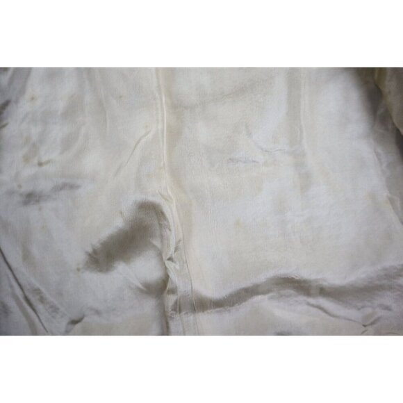 VINTAGE 70s WOMEN'S BEIGE PLAID OPEN BLAZER JACKET - SIZE S/M - Picture 9 of 13